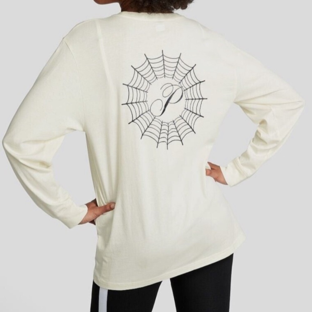 VS PINK Spider Web Campus T-Shirt•XXL